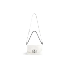 Bolso pequeño con solapa Bb Soft «Optic White» 7485982AAIY9001