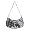 Bolso pequeño Le Cagole con cadena y grafitis «Negro» 695814210G61090