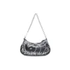 Bolso pequeño Le Cagole con cadena y grafitis «Negro» 695814210G61090