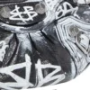 Bolso pequeño Le Cagole con cadena y grafitis «Negro» 695814210G61090
