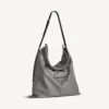 Bolso shopper para hombre con bolsa protectora y bandolera grande en gris