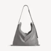 Bolso shopper para hombre con bolsa protectora y bandolera grande en gris