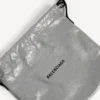 Bolso shopper para hombre con bolsa protectora y correa cruzada, tamaño mediano, en gris Balenciaga