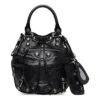 Bolso tipo cubo pequeño Le Cagole «Black» 7024321VG9Y1000