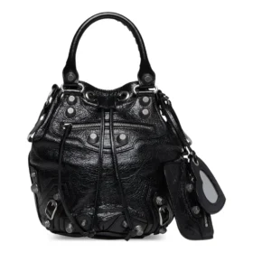 Bolso tipo cubo pequeño Le Cagole «Black» 7024321VG9Y1000