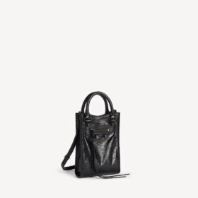 Bolso tote «City» para mujer con soporte para el móvil, en negro