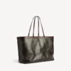 Bolso tote grande para mujer en negro/amarillo