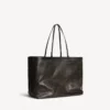 Bolso tote grande para mujer en negro/naranja