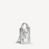 Bolso tote «Le City» para mujer con soporte para el móvil, en color plateado