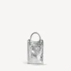 Bolso tote «Le City» para mujer con soporte para el móvil, en color plateado
