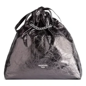 Bolso tote mediano Crush metalizado «Gris» 7429412AATG1314