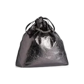Bolso tote mediano Crush metalizado «Gris» 7429412AATG1314