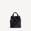 Bolso tote militar para hombre, pequeño, en negro