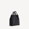 Bolso tote militar para hombre, pequeño, en negro