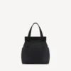 Bolso tote militar para hombre, tamaño mediano, en negro