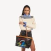 Bolso tote Select para mujer, tamaño mediano, en negro/rojo