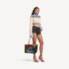 Bolso tote Select para mujer, tamaño mediano, en negro/rojo
