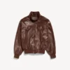 Bomber de cuello alto para hombre en color castor Bomber de cuello alto para hombre en color castor