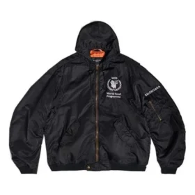 Bomber ligero con capucha Balenciaga x WFP «Black» 752178TLO251000