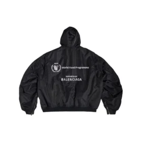 Bomber ligero con capucha Balenciaga x WFP «Black» 752178TLO251000