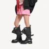Bota alta Venom para mujer en negro Bota alta Venom para mujer en negro