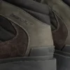 Bota baja de estilo militar para mujer en marrón/negro Bota baja de estilo militar para mujer en marrón/negro