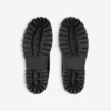 Bota baja de estilo militar para mujer en marrón/negro Bota baja de estilo militar para mujer en marrón/negro
