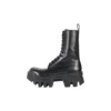 Bota con cordones Bulldozer «Piel de becerro vegetal negra» 671554WBCQ01000
