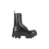 Bota con cordones Bulldozer «Piel de becerro vegetal negra» 671554WBCQ01000