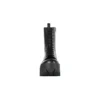 Bota con cordones Bulldozer «Piel de becerro vegetal negra» 671554WBCQ01000