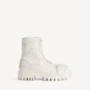 Bota de combate para hombre en blanco Bota de combate para hombre en blanco