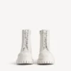 Bota de combate para hombre en blanco Bota de combate para hombre en blanco