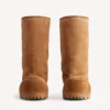 Botas altas de piel de Alaska para mujer en color marrón Botas altas de piel de Alaska para mujer en color marrón