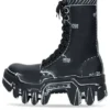 Botas con cordones Bulldozer «Piel de becerro con contorno negro» 672502WBEF21090
