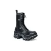 Botas con cordones Bulldozer «Piel de becerro con contorno negro» 672502WBEF21090
