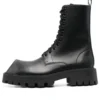 Botas con cordones Rhino de 25 mm «Piel de becerro lisa negra» 712638WBB501000