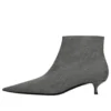 Botas de lana a cuadros con puntera puntiaguda «Gris» 579218W1SR01214