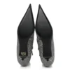 Botas de lana a cuadros con puntera puntiaguda «Gris» 579218W1SR01214
