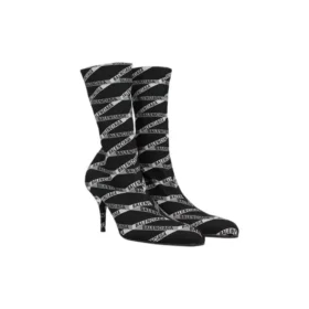 Botas de spandex con logotipo Monogram de 80 mm «Black» 549784W1P601264