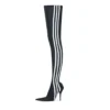 Botas por encima de la rodilla Balenciaga x adidas Knife «Negro Blanco» 724074W2ES11090
