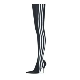 Botas por encima de la rodilla Balenciaga x adidas Knife «Negro Blanco» 724074W2ES11090