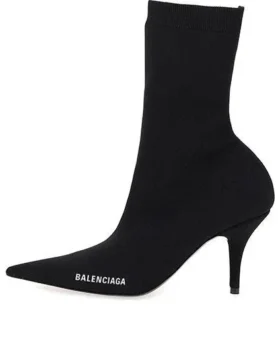 Botas tipo calcetín con logotipo «Negro» 616246W18021090