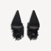 Botines Avenue con flecos para mujer en negro Botines Avenue con flecos para mujer en negro