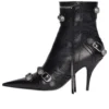 Botines Cagole de 90 mm «Black Arena Lambskin» 694379WAD4E1081