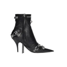 Botines Cagole de 90 mm «Black Arena Lambskin» 694379WAD4E1081
