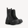 Botines con cordones «Bulldozer» para hombre en negro