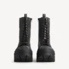 Botines con cordones «Bulldozer» para hombre en negro