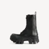 Botines con cordones «Bulldozer» para hombre en negro