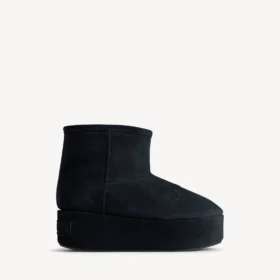 Botines con plataforma «Alaska» para mujer en negro