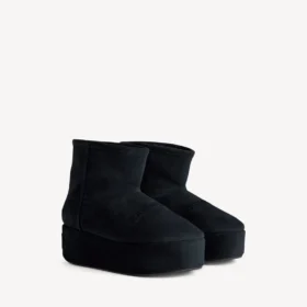 Botines con plataforma «Alaska» para mujer en negro